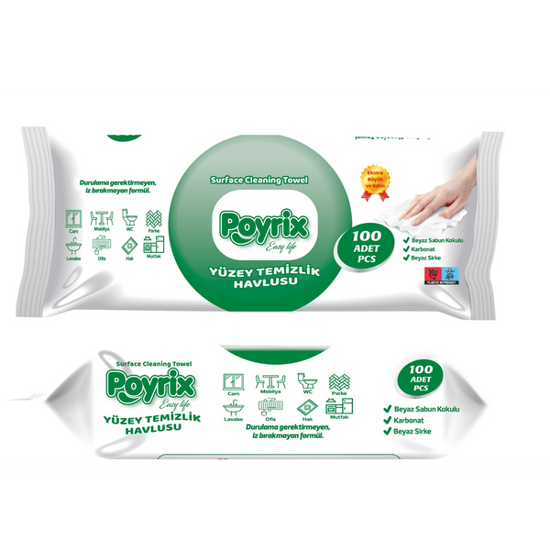 Poyrix Yüzey Temizlik Havlusu 100' lü