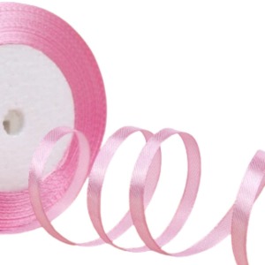 P Parla Saten Kurdele 3 cm 10 Metre Toz Pembe