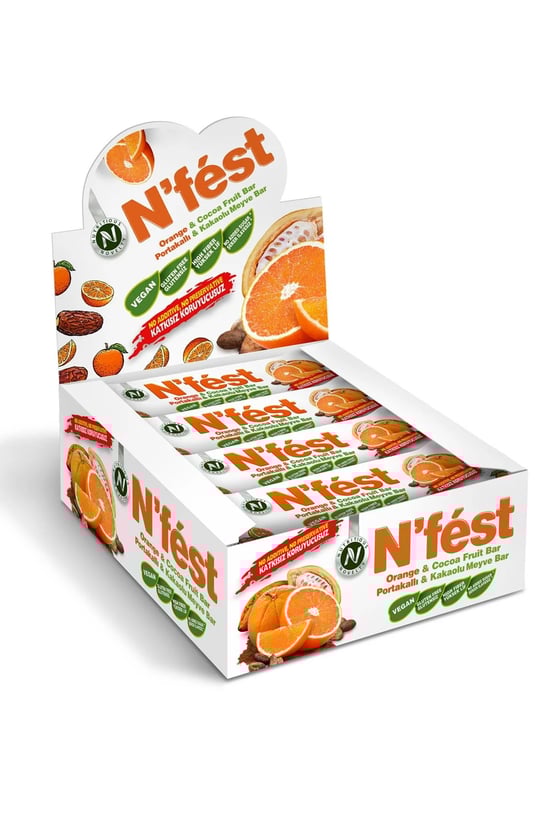 Nfest Meyveli Protein Bar Portakallı ve Kakaolu 40gr