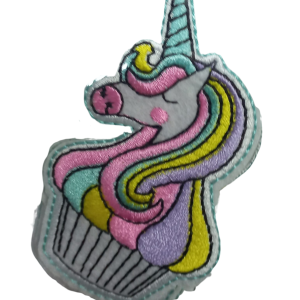 P Parla Aplike Ütü İle Yapışan Unicorn At Yeşil Arma 4 cm