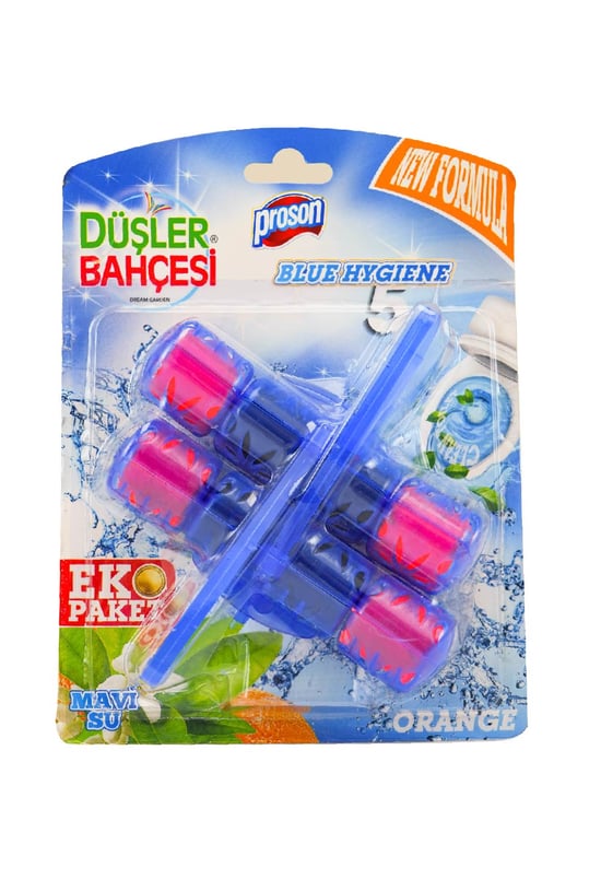Düşler Bahçesi Wc Blok Mavi Su Tuvalet Koku Giderici 2'li Orange