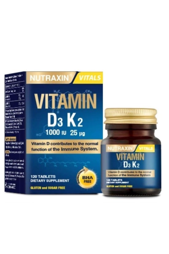 Nutraxin Vitamin D3K2 1000 IU 120 Tablet