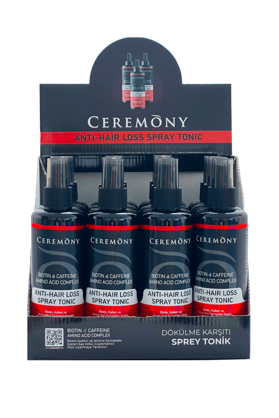 Ceremony Biotin & Kafein Etkili Saç Dökülme Karşıtı Tonik 12'li Stand