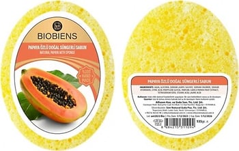 Biobiens Süngerli̇ Sabun 130gr Papaya