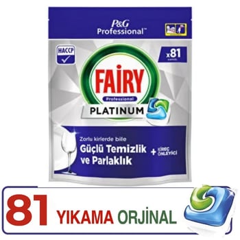 Fairy Platinum Professional Bulaşık Makinesi Deterjanı 81'li
