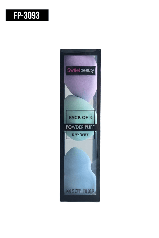 İthal Aksesuar Renkli 3'Lü Makyaj Süngeri