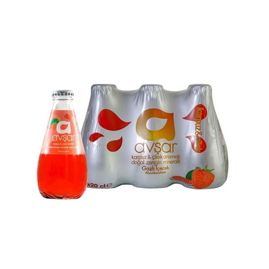Avşar Karpuz Çilek Aromalı Maden Suyu 200 Ml