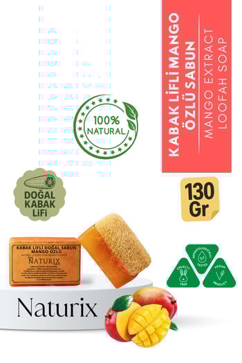 Naturix Kabak Lifli Mango Özlü Sabun 130 Gr