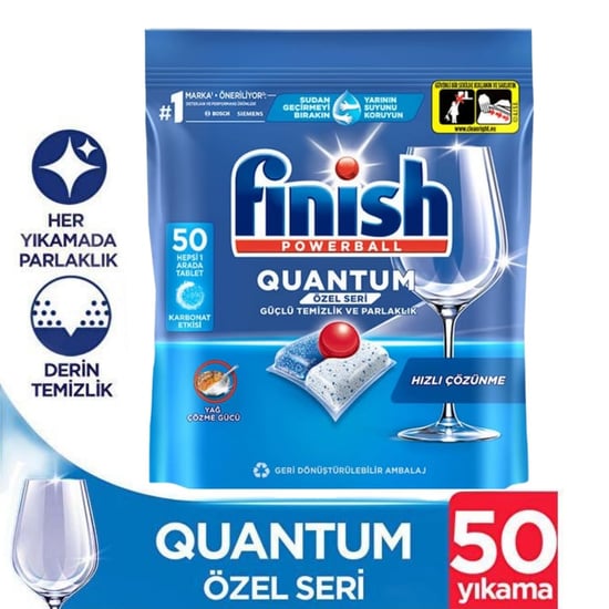 Finish Quantum 50li Bulaşık Makinesi Tableti