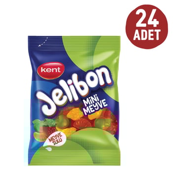 Jelibon Mini Meyve 80 Gr 24'lü Paket