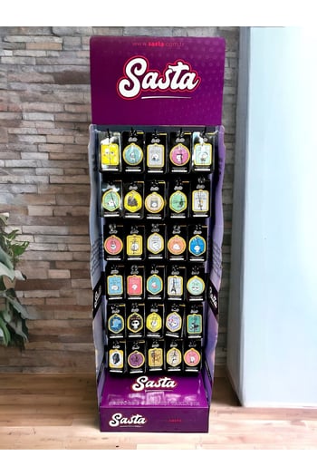 SASTA Baskılı kağıt oto ayna kokusu standı XL 1000 Lİ