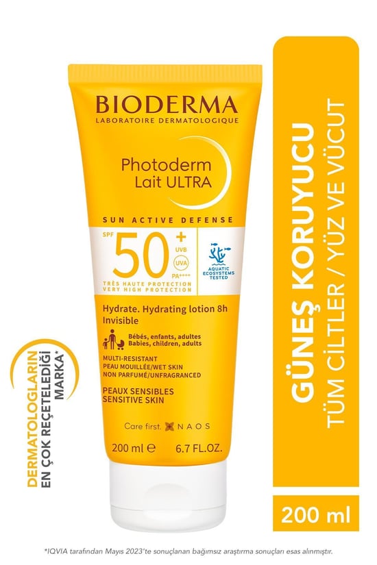 Bioderma Photoderm Lait Ultra Güneş Kremi  Spf 50+ 200 ml