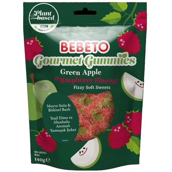 Bebeto Vegan Gourmet Gummies 140 Gr. Green Apple Jelly