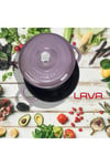 Lava New Heritage Yuvarlak Mor 24 cm Döküm Tencere