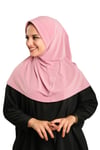 Hürrem Bone Gül Kurusu Pratik Hazır Geçmeli Tesettür Eşarp Sandy Kumaş Sade 1600_18