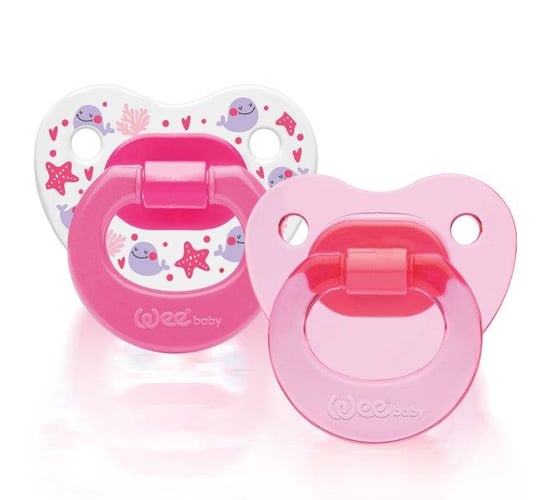 Wee Baby 2'li Damaklı Emzik No:3 18+ Ay Pembe
