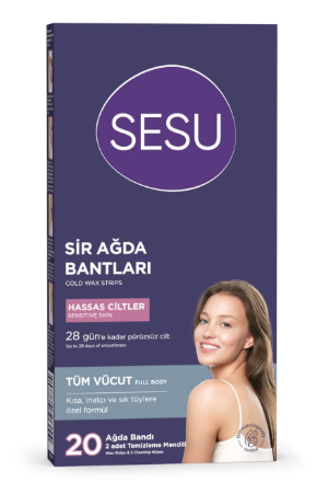 Sesu Ağda Bantı Hassas Cilt 20 Li