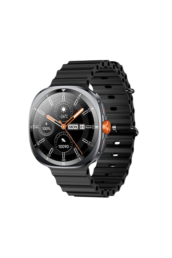 TSW2 1.43 Inç Siyah AMOLED Ekran Bluetooth 5.3 Telefon Görüşme iOS & Android Uyumlu Metal Akıllı Saat