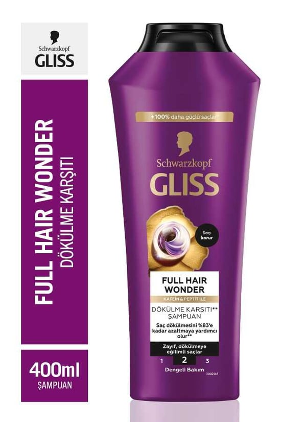 Glıss Şampuan Full Haır Wonder Dökülme Karşıtı 400 Ml