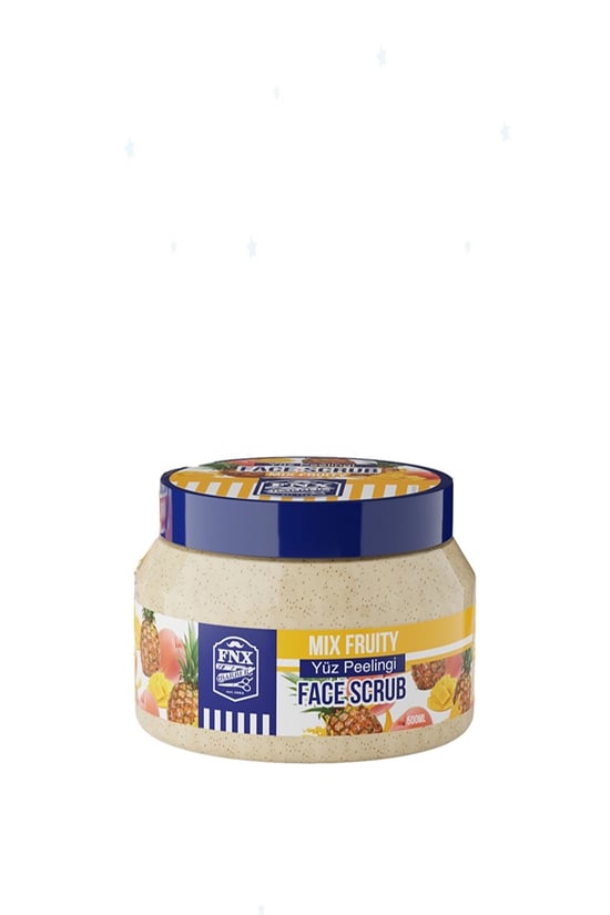 Fnx Barber Kayısı Çekirdeği ve Doğal Meyve Karışım Yüz Peeling 500 ml