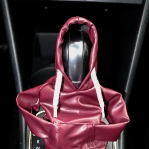 P Parla Tüm Araçlara Uyumlu Vites Kıyafeti Suni Deri Bordo