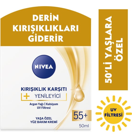 Nivea 55+ Yaşa Özel Yüz Bakım Kremi 50 ml