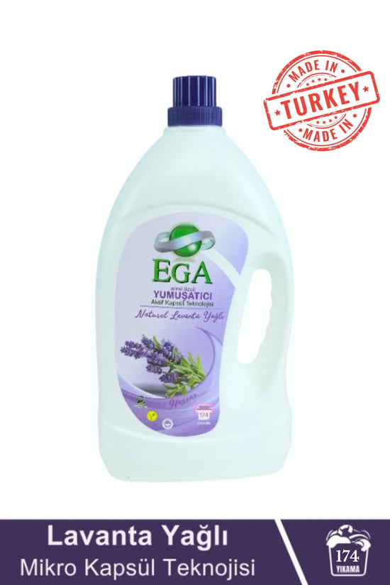 Ega Kimya Aktif Kapsül Teknolojili Lavanta Çamaşır Yumuşatıcısı 4100 ml 172 Yıkama