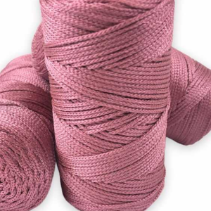 P Parla Makrome İpi 3mm Polyester Gül Kurusu