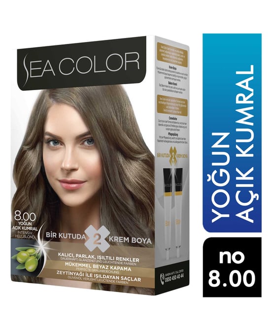 , kozmetik, toptan kozmetik, Sea Color, Sea Color Kit, Sea Color Set, Saç Boyası, Sea Color saç boyası satın al, Sea Color saç boyası fiyatı, toptan saç boyası fiyatları, saç nasıl boyanır, saç boyası zararlı mı,  yoğun açık kurmal saç boyası, Sea Color 8 00