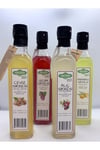 Yusuf Efendi %100 Doğal Fermente Sirke 4’lü Set (Ceviz, Üzüm, Alıç, Ananas) – 500 ml x 4