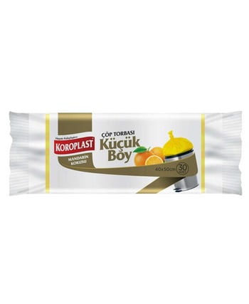 koroplast, çöp torbası, çöp poşeti, Küçük boy çöp torbası, kokulu çöp torbası, Mandarin kokulu çöp torbası, koroplast çöp torbası fiyat, koroplast çöp torbası satın al