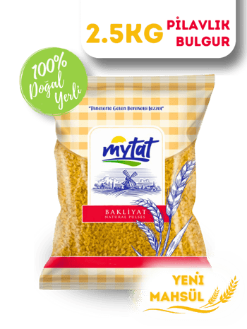 Mytat Doğal Yerli Üretim Pilavlık Bulgur 2.5 kg