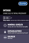 Durex Intense 20'lı Uyarıcı Jelli ve Tırtıklı Prezervatif