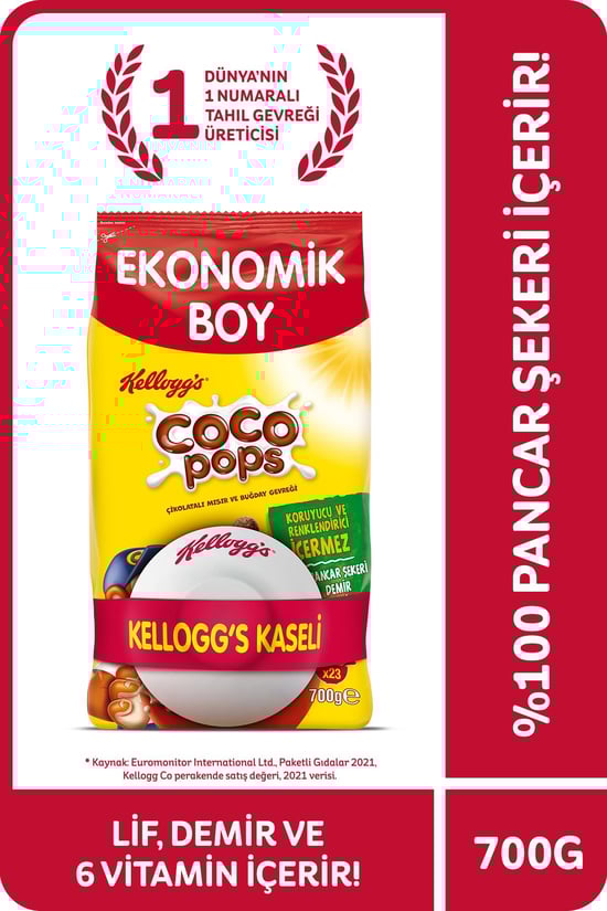 Kellogg's Coco Pops Çikolatalı Buğday ve Mısır Gevreği 700 Gr