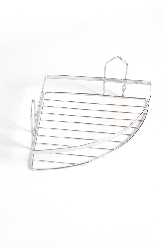 Rafiste Tekli Oval Köşe Banyo Rafı Şampuanlık