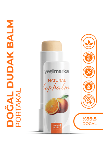 Yeşilmarka Doğal Dudak Balmı - Portakal Aromalı