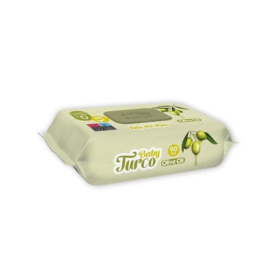 Baby Turco Zeytinyağlı 90 lı Kapaklı Bebek Islak Havlu
