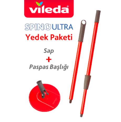 Vileda Spino Yedek Sap+Başlık Paketi