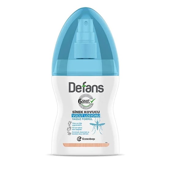 Defans Sinek Kovucu Vücut Losyonu Su Bazlı Yağsız Formül 100 ML