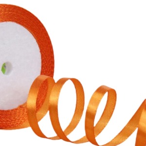 P Parla Saten Kurdele 3 cm 10 Metre Orange