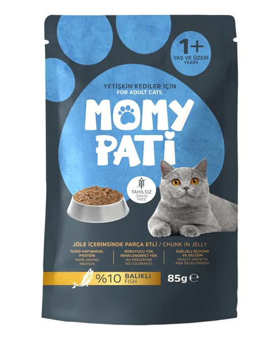 Momy Pati Balıklı Yaş Kedi Maması 85 gr