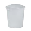 Özatak 35 Litre Gri Çöp Kovası-Kapaklı Çöp Kovası