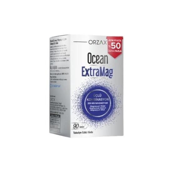 Ocean Extramag Üçlü Kombinasyon 200 Mg Magnezyum 90 Tablet