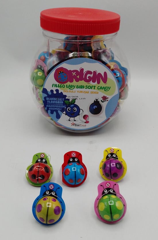 Orıgın Yumuşak Şeker Uğur Böceği 10gr 60 Adet