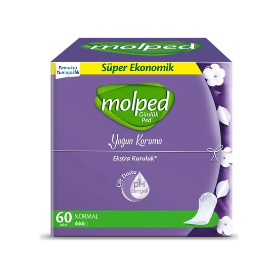 Molped Günlük Ped Süper Ekonomik Yoğun Koruma 60 Lı