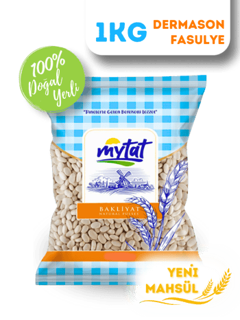 Mytat Doğal Yerli Üretim Dermason Fasulye 8.5 MM 1 kg