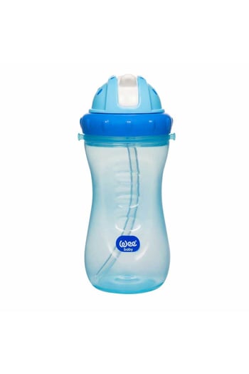 Wee Baby Pipetli Bardak 350 ml Mavi