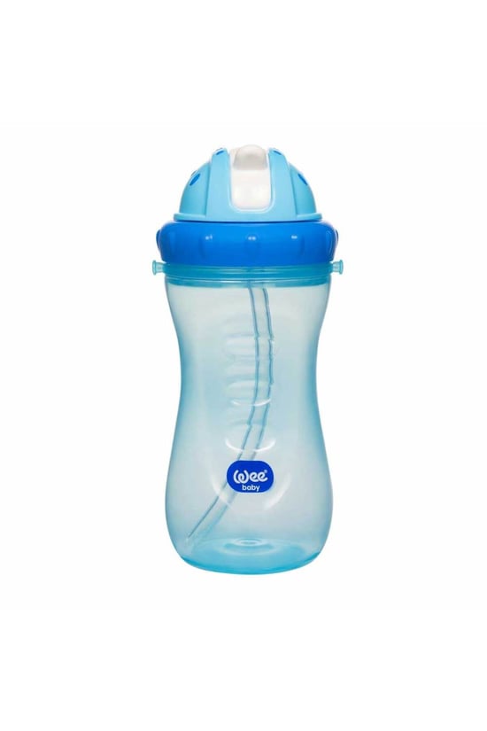 Wee Baby Pipetli Bardak 350 ml Mavi