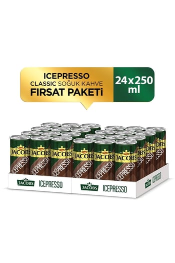 Jacobs Icepresso Classic Soğuk Kahve 250 Ml X 24