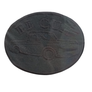 P Parla Aplike Ütü İle Yapışan Yuvarlak Araba II II Arma 3 cm